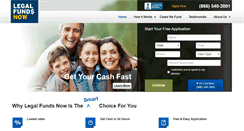 Desktop Screenshot of legalfundsnow.com
